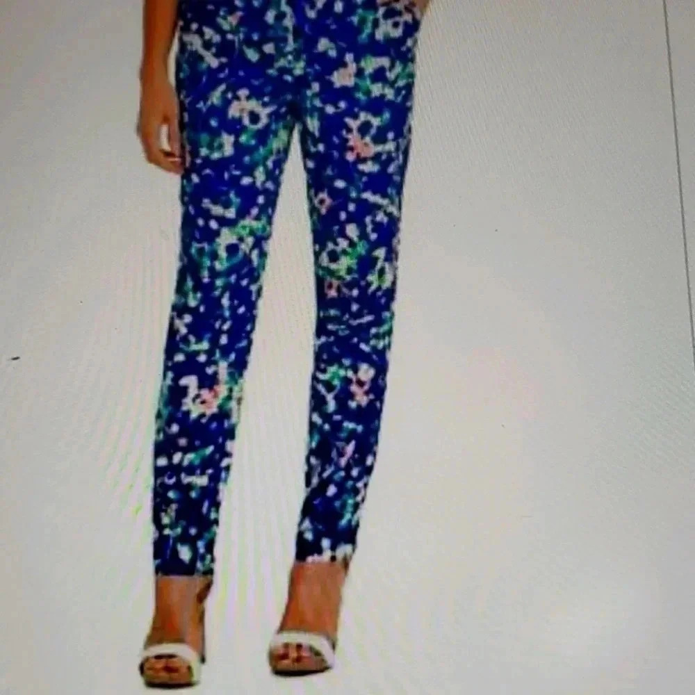 DKNY BLUE STRAIGHT LEG PANTS
